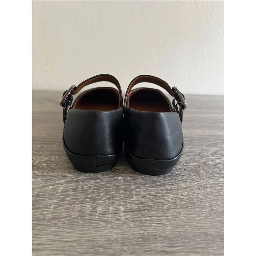 New Franco Sarto Oakes Mary Jane Black Leather 8.5M